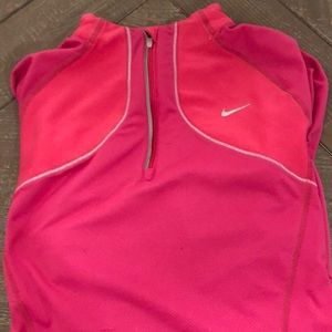 Nike Running long sleeve pinkquarter zip to.